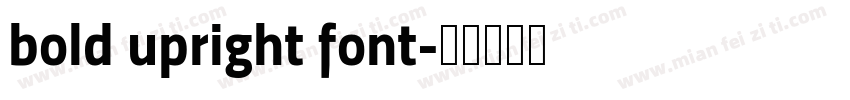 bold upright font字体转换